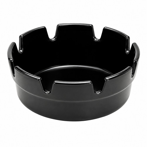 Ashtrays black plastic - ashtrays,