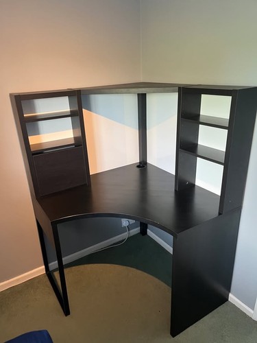 Ikea black micke corner - micke,