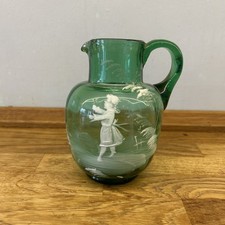Antique Mary Gregory Green