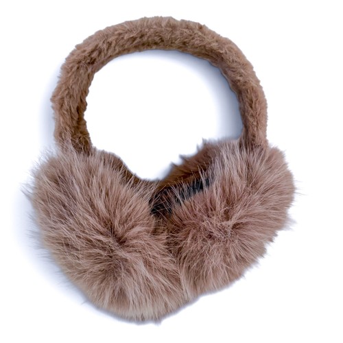 Ladies brown ear muffs - ladies,