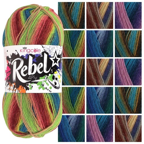 King cole rebel 4ply - rebel, yarn
