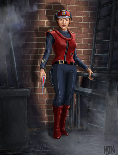 Captain scarlett a3 size - captain, scarlett.