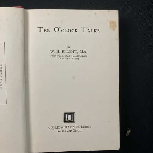 Ten clock talks elliott - o’clock,