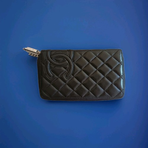 Chanel cumbon black leather - cumbon,