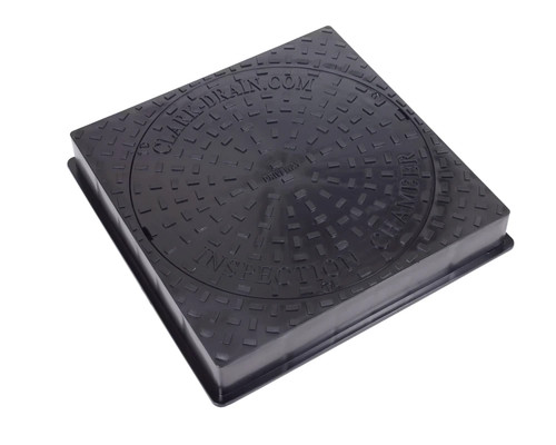 Manhole cover solid top - top, square