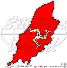 ISLE OF MAN Map-Flag MANX