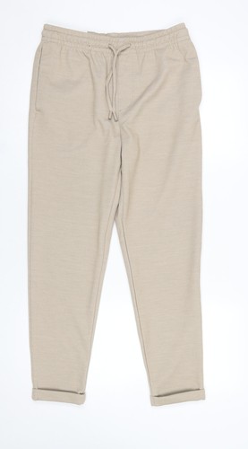 Zara women beige jogger - beige, knit
