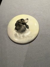 Royal Worcester Pot Lid of a Dog