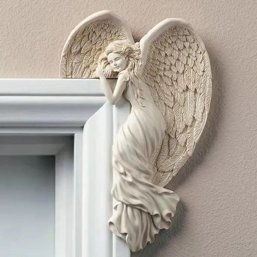 Resin angel door frame hanger - resin,