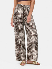 Primark Palazzo Wide Leg Printed Trousers Size Large BNWOT