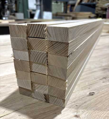 Planed ash hardwood offcuts - hardwood,