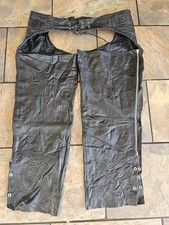 Unik vintage leather motorcycle riding chaps good conditions as in photos