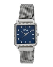 Bob Mackie Silver Square Watch