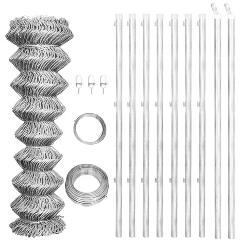 Chain link fence with post - fence,