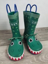 CREW Clothing Children’s Wellies Dinosaur Design Waterproof Shoes UK 7.5 EU 25.5