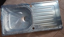 CARRON PHOENIX ONDA 100 STAINLESS STEEL SINK - NEW + TAP & FITTINGS & WASTE