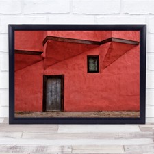 Red Building wall and door