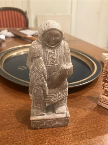 Hand carved soapstone - carved,