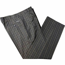 STROMBERG NanoSphere® Men's Golf Trousers W36 R Black Checked Polyester Viscose