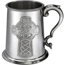 Pewter Tankard with Embossed