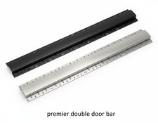 Brushed Double Door Bar  Dual Edge Door Bar Trim Premier carpet To Carpet  Strip