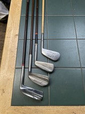 Vintage Golf Clubs 4x Early Steel Shaft James Braid Clubs Tom Stewart Nicoll Etc