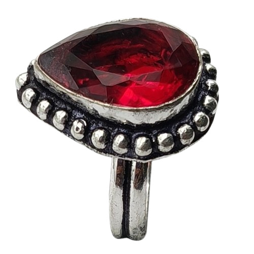 Red garnet natural - red,