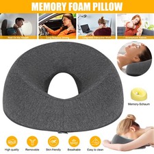 Lying Down Pillow Ergonomic Head Rest Support Memory Foam Face Massage Cushion