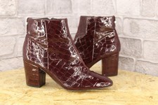 BURGUNDY PATENT LEATHER MID