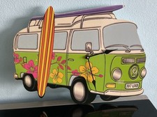 VW Volkswagen Style Camper Van Surfer Wall Clock