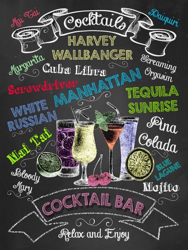 Cocktail bar retro - cocktail, vintage