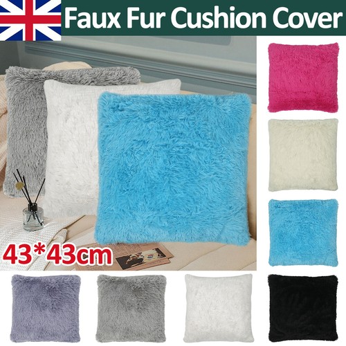 17x17 fur fluffy plush throw - plush,