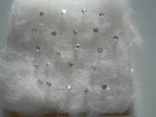 Moissanite 1.5mm round gemstone,small lot 4 stones for £3.50p.free uk only post.