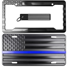 Thin Blue Line Embossed