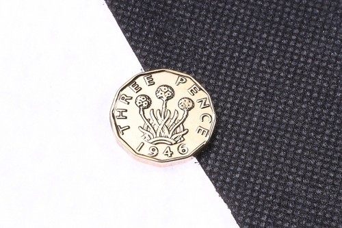 Polished threepence brass - polished,