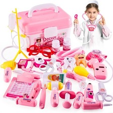 HERSITY Kids Doctors Kit Toy Medical Playset Nurses Costume Role Play Dentist Se