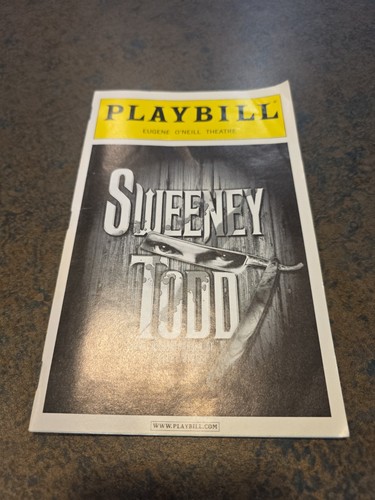 Playbill sweeney todd - todd,