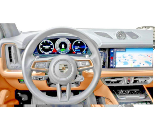 Porsche steering wheel crest - ,