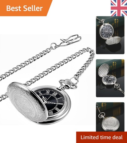 Classic silver pocket watch - classic,