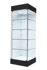 BLACK GLASS FRAMELESS  TOWER