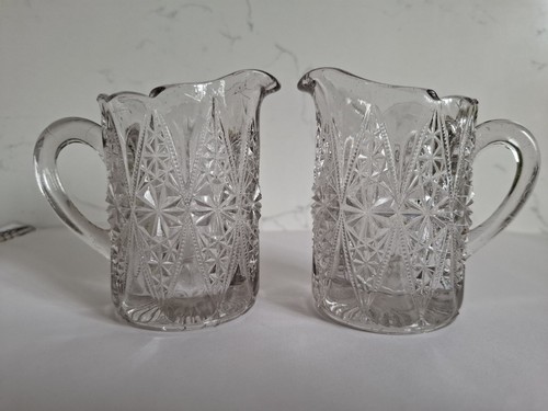 Pair vintage pressed cut - vintage,