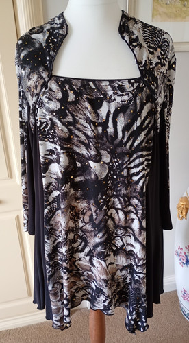 Joseph ribkoff black mix long - joseph,