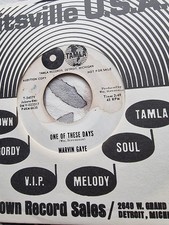 TAMLA MOTOWN  7" 45 = MARVIN GAYE = PRIDE AND JOY = ONE OF THESE DAYS = DEMO