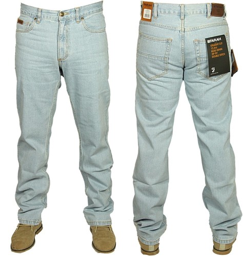 Farah mens jeans light - farah, wash