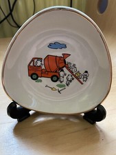 WADE Small Novelty plate DICE Cement Monopoly Men Man 11.5cm Ready Mixed Conrete