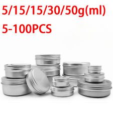 Wholesale Aluminum Tin Jars Cosmetic Empty Screw Lid Containers Lip Balm Can UK
