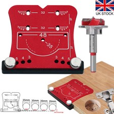 35mm Multi-purpose Hinge Hole Locator Jig Kitchen Door Cabinet Drill Guide Holes