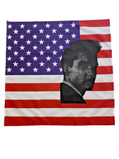 23” x 23” 59 cm x 59 cm Elvis Presley USA Flag Bandana Head Scarf Neck Tie