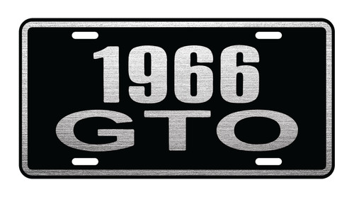 1966 gto metal license - 1966,