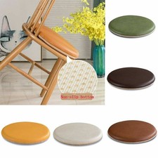 PU Leather Round Memory foam chair Cushion Non-slip Futon Pa Yoga Mat 40x40cm